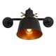 PIA Wall llight 1xE27/60W Satin Black/Satin gold