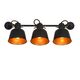 PIA Wall llight 3xE27/60W Satin Black/Satin gold
