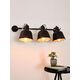PIA Wall llight 3xE27/60W Satin Black/Satin gold