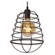 ZYCH Pendant  E27 H38cm Ø25cm Rost Brown