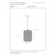 MESH Pendant Ø 35cm E27/40w Black