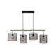BASKETT Pendant 4xE27 L107cl Black