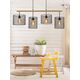 BASKETT Pendant 4xE27 L107cl Black