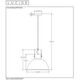 DAMIAN Pendant E27/40W Ø36cm Rust Black