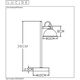 DAMIAN Desk lamp GU10/35W H38cm Rust Zwart