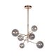 ALARA Pendant 6x 1.5W G4  Gold/Smoke Glass
