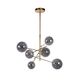 ALARA Pendant 6x 1.5W G4  Gold/Smoke Glass
