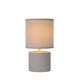 GREASBY Table Lamp E14 H26cm Grey