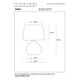 RAMZI Table Lamp E14 H26cm Grey