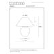 RAMZI Table Lamp E27 H42cm Grey