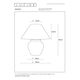 RAMZI Table Lamp E27 H42cm Cream
