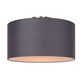 CORAL Ceiling Light E27 D45 H25cm Grey
