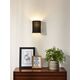 CORAL Wall Light  E14 Shade Round H20cm Black