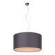CORAL Pendant Cotton E27 D60/H30 Grey