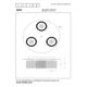 ERYN Ceiling light Ø38cm 3xG9 Chrome/Gold