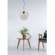 SOUFIAN Pendant 1x E27 H159cm D40cm Clear Glass