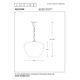 SOUFIAN Pendant 1x E27 H159cm D40cm Smoke