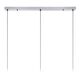 ERYN Pendant 3x E27/60W 88/20/145cm cm  Chrome