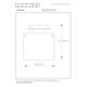 OWINO Ceiling Light GU10 LED Ø 20cm Black/Smoke Gl