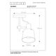 QUINNY Ceiling spot Light E27/40W H17.5cm Black