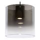 OWINO Pendant 2x GU10 LED Ø 20cm Black/Smoke Glass