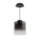 OWINO Pendant 1x GU10 LED Ø 20cm Black/Smoke Glass