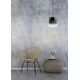 OWINO Pendant 1x GU10 LED Ø 20cm Black/Smoke Glass