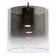 OWINO Pendant 1x GU10 LED Ø 25cm Black/Smoke Glass