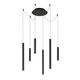 LORENZ Pendant  LED  6x4W Black Matte