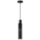 ORLANDO Pendant 1xE27/60W Black/Smoke Glass