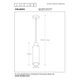 ORLANDO Pendant 1xE27/60W Black/Smoke Glass