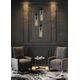ORLANDO Pendant 3xE27/60W Black/Smoke Glass
