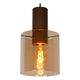 TOLEDO Pendant E27/60W Copper/Glass Amber