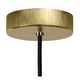 ZINO Pendant E27/60W Satin Brass/Smoke Glass