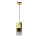 ZINO Pendant E27/60W Satin Brass/Smoke Glass