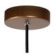 ZINO Pendant E27/60W Satin Cupper /  Amber Glass