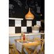 WOODY Pendant E27 D30 H35cm Dark Wood