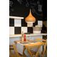 WOODY Pendant E27 D30 H35cm Dark Wood