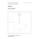 MATTIE Pendant E27 D50 H135cm Grey