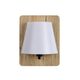 IDAHO Wal Light E14/15W 25/20/15.5cm Light Wood