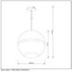 BINARI Pendant E14 Ø35cm White