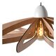 ZIDANE Pendant E27/15W White/Light Wood
