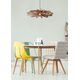 ZIDANE Pendant E27/15W White/Light Wood