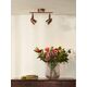 CIGAL Spot LED 2xGU10/5W 350LM 2700K Red Copper
