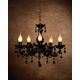 ARABESQUE Chandelier 5xE14/40W Black