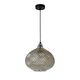 GERBEN Pendant E27/40W Ø29cm Antique Silver Glass