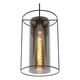 DOUNIA Pendant E27/40W Matt Black/Smoke glass