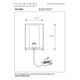 DOUNIA Table lamp  E27/40W H 41cm Matt Black/Smok