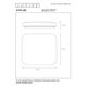OTIS LED Ceiling Light LED 22W 28/28cm 1400LM