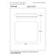 OTIS LED Ceiling Light LED342W 33/33cm 2100LM